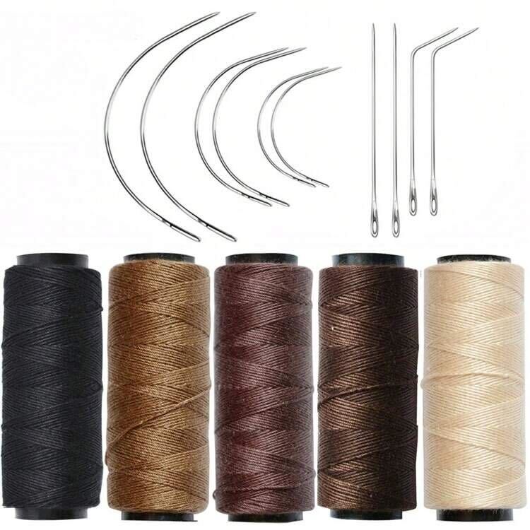 SET OF 5 WEAVE THREAD WITH NEEDLE SET