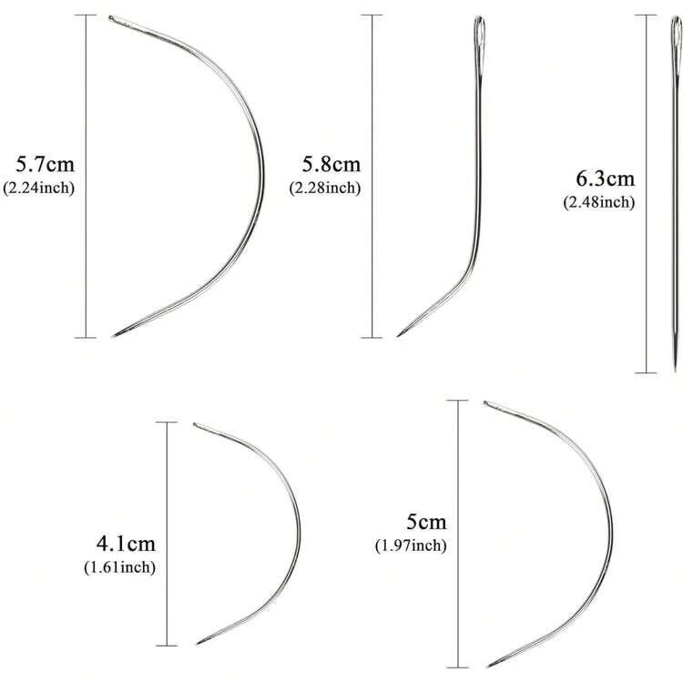 SET OF 5 WEAVE THREAD WITH NEEDLE SET