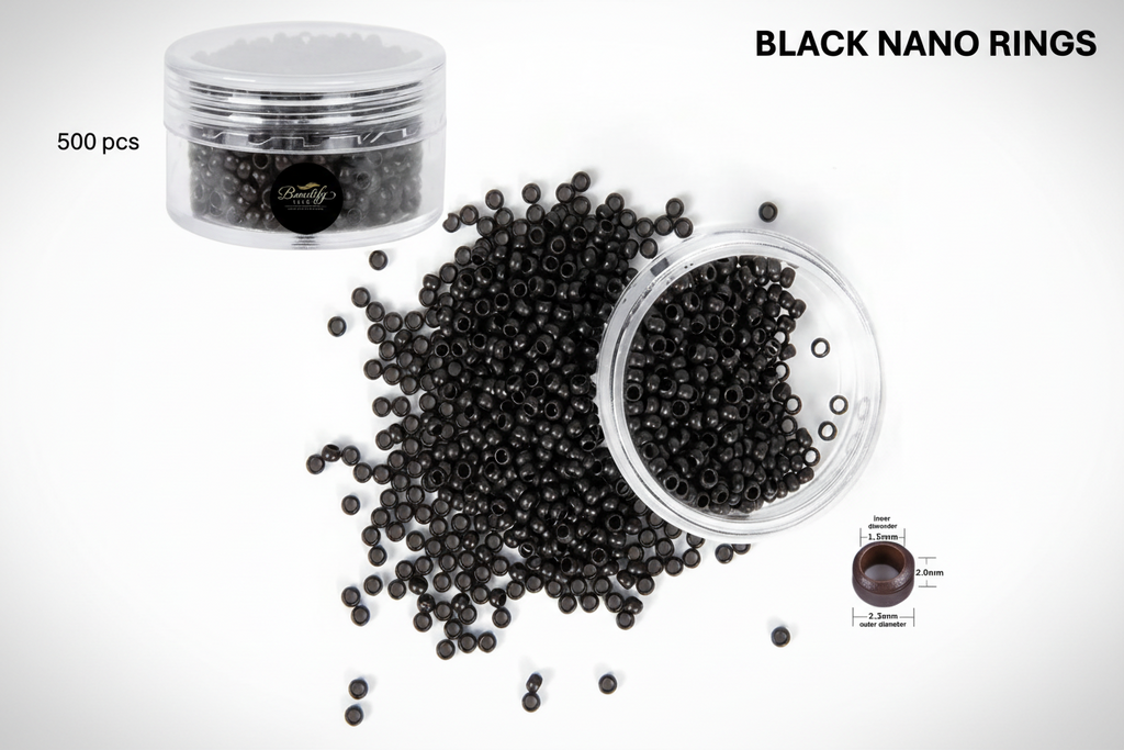 500PCS COPPER NANO RING BEADS