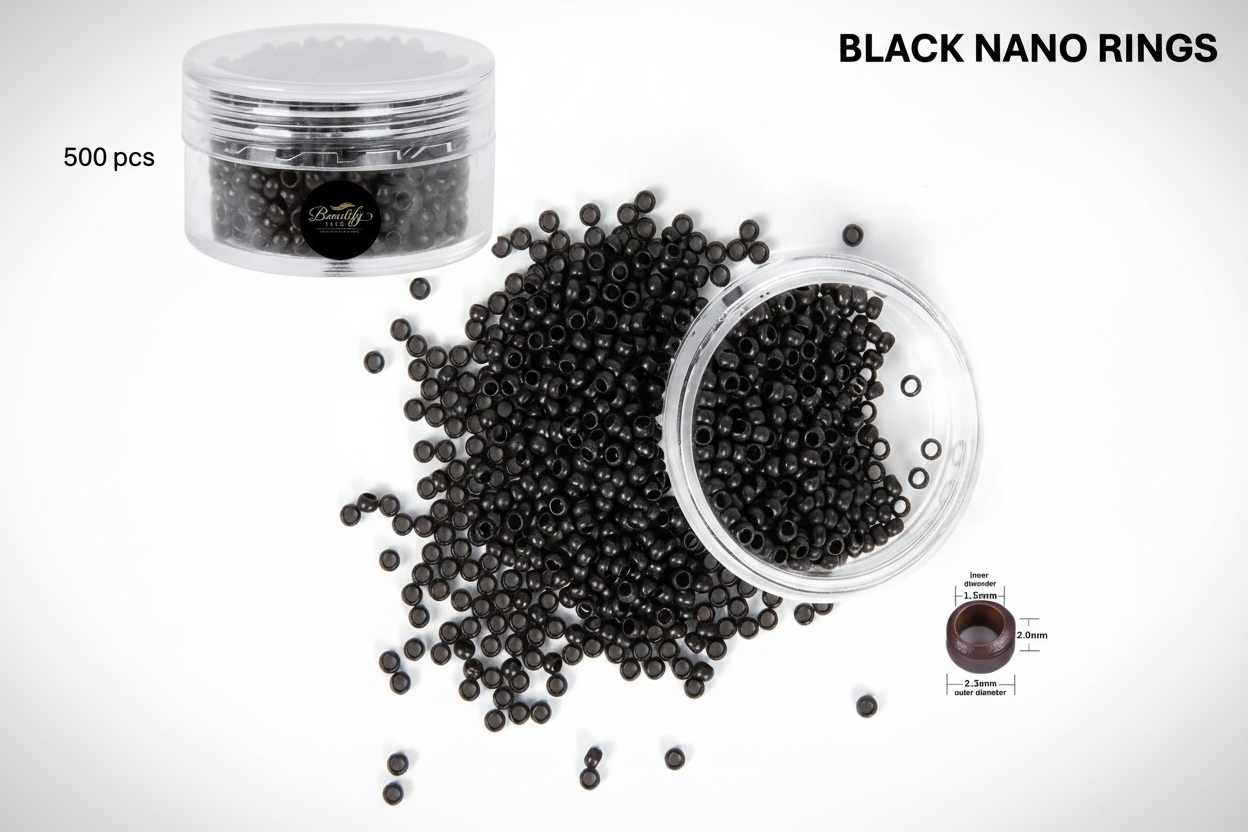 500PCS COPPER NANO RING BEADS