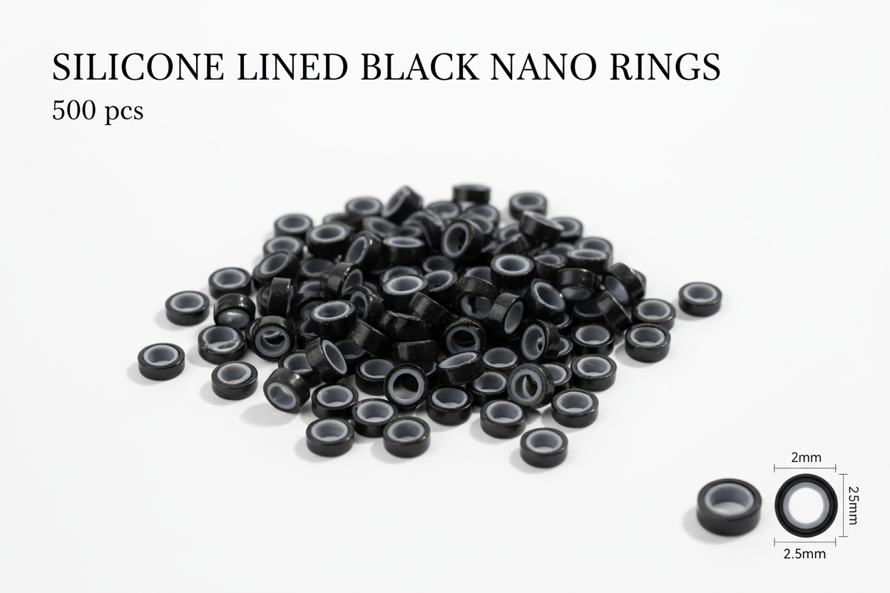 SILICONE LINED NANO RING BEADS