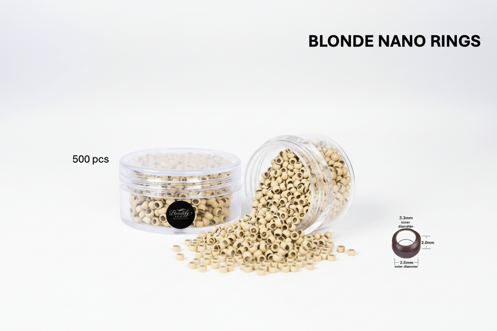 500PCS COPPER NANO RING BEADS