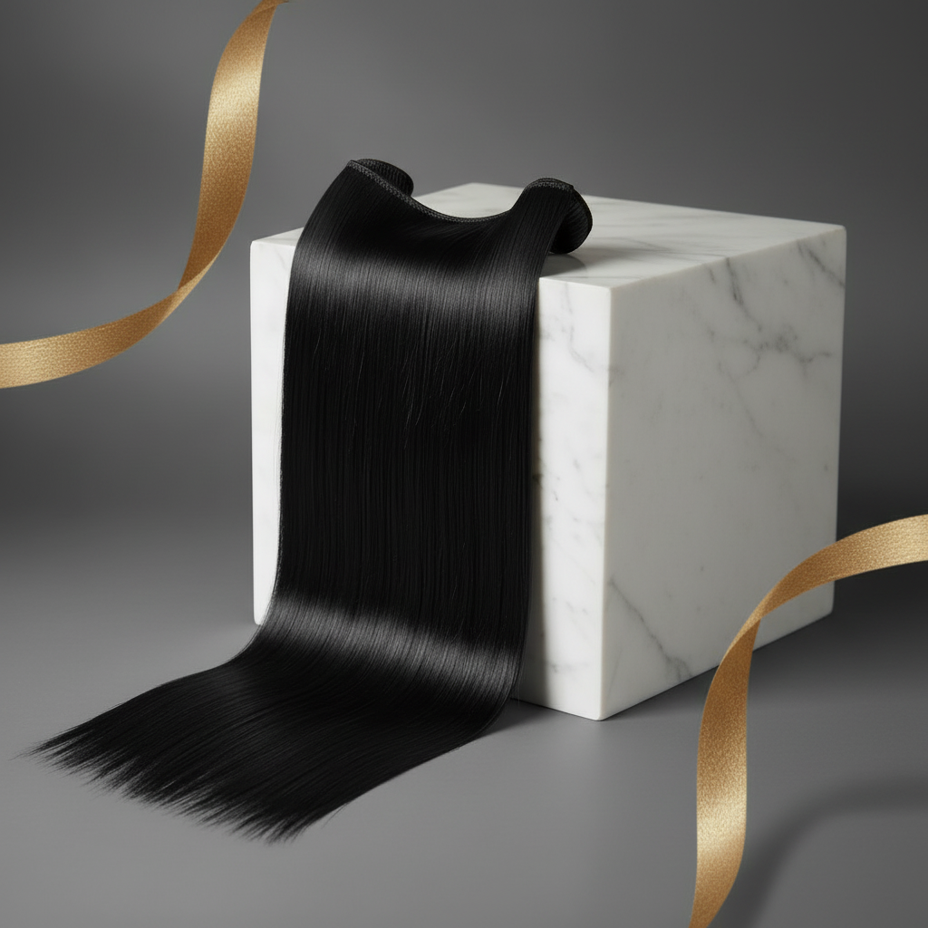 Jet Black Weave - Luxury Background