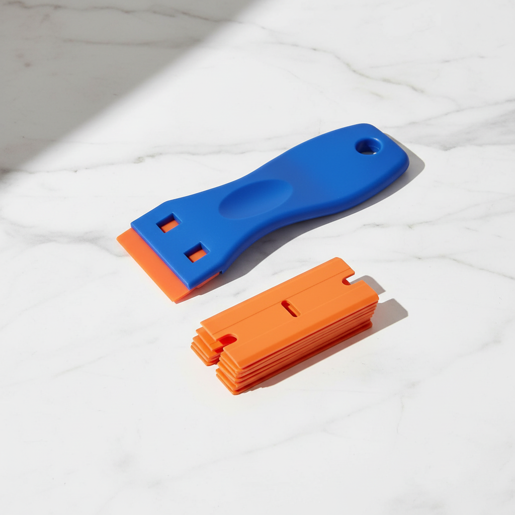TAPE ADHESIVE REMOVAL SCRAPER